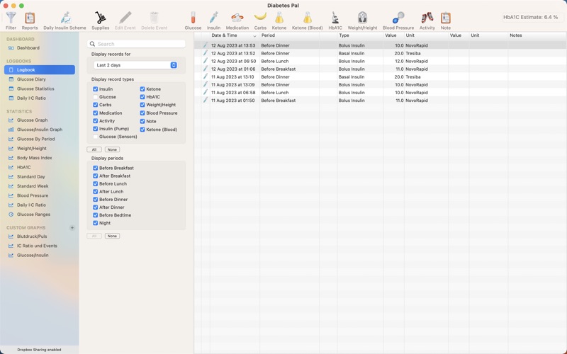 DiabetesPal Screenshot
