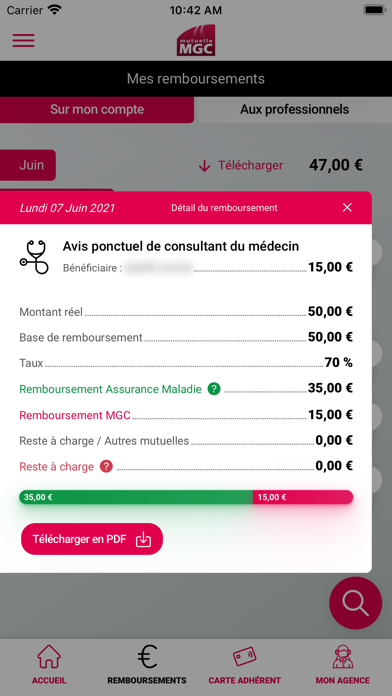 Mutuelle MGC – Espace Adhérent screenshot 3