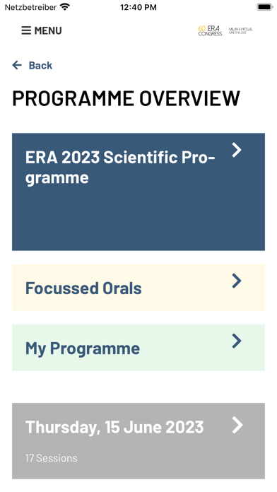 ERA Congress Screenshot