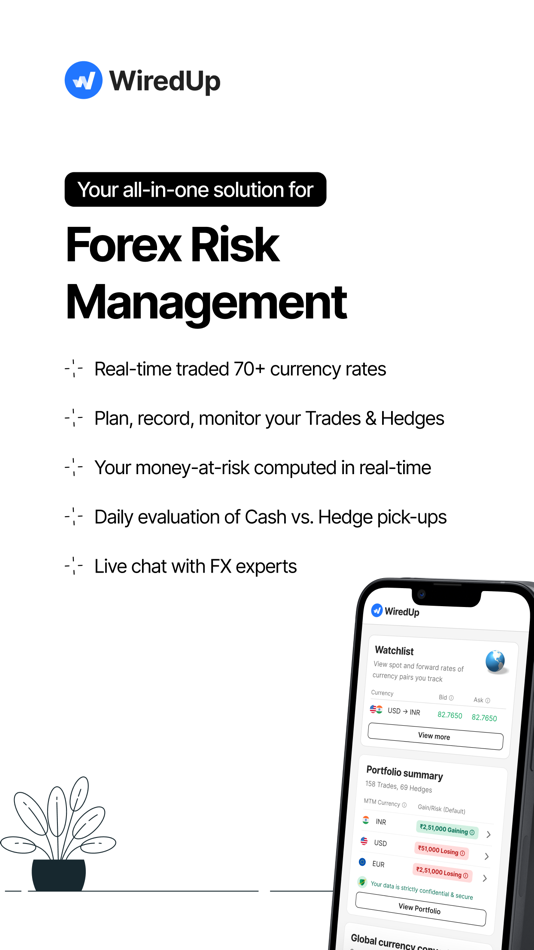 #1. WiredUp: Forex Risk Management (iOS) 게시자: Unoroof Fintech Solutions