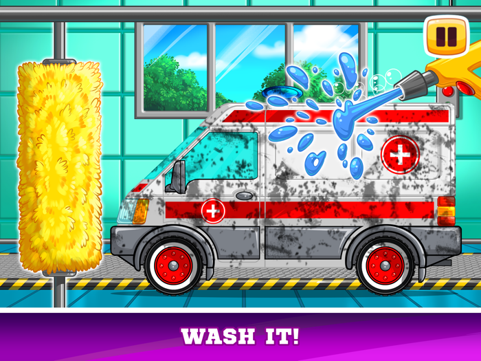 Car games repair truck tractor