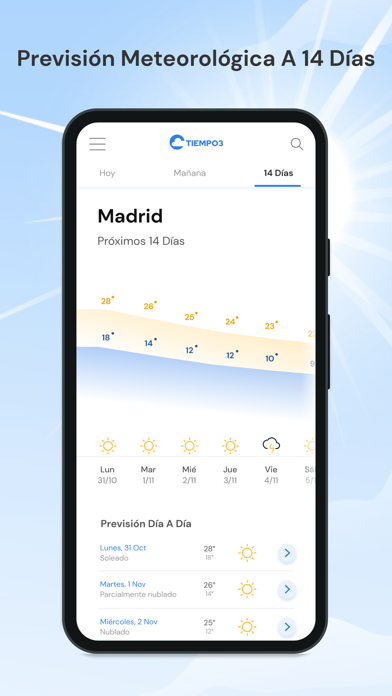 Tiempo3 - Clima y Pronósticoのおすすめ画像1