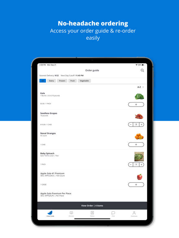 Troia Foods iPad screenshot 1 - Food & Drink app