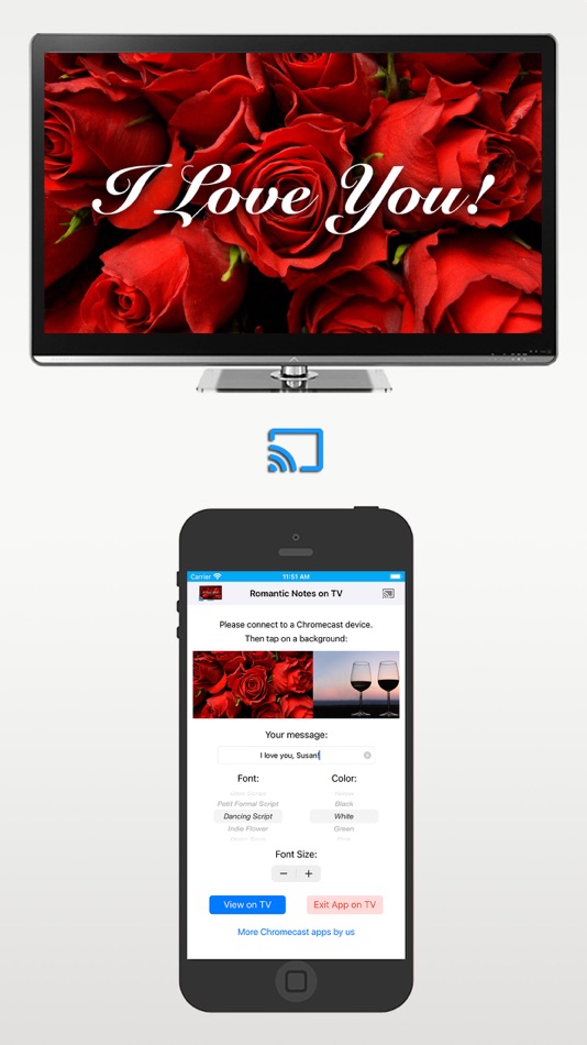 Romantic Love Notes on TV - 1.1 - (iOS)