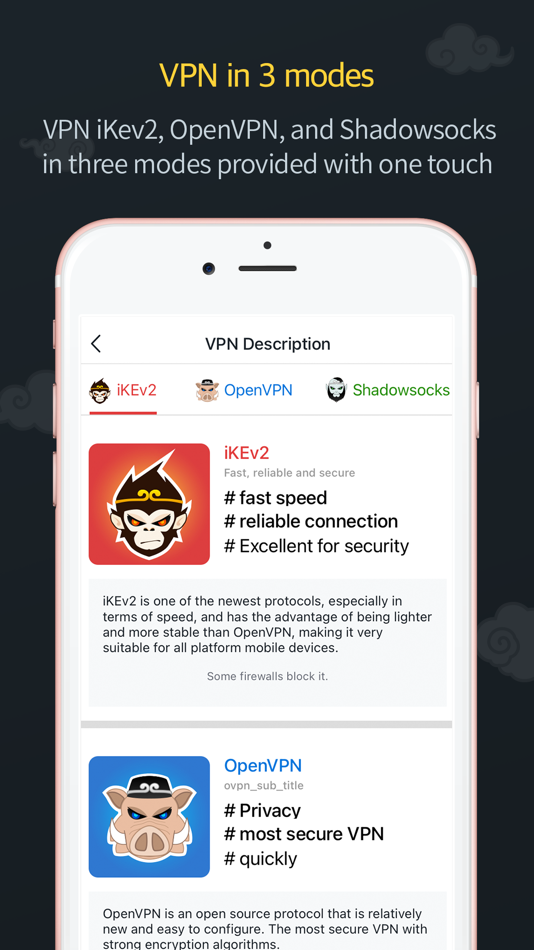 #5. Monkey VPN (iOS) 由: App Solution Company, Ltd