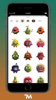 monster fruits stickers iphone screenshot 2