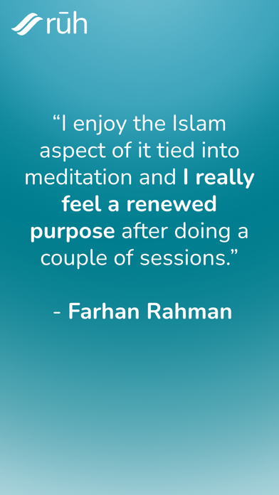 Ruh-Meditation app for Muslims Screenshot