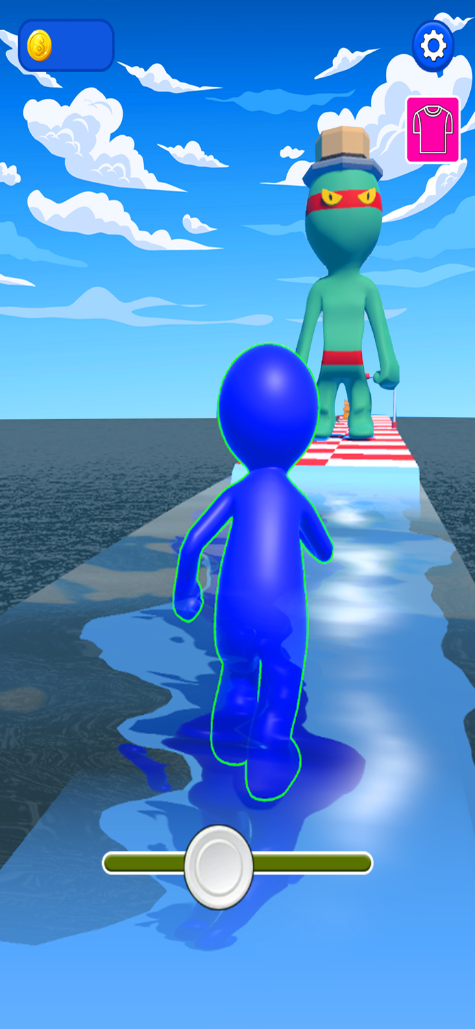 Scale Man Running Rush