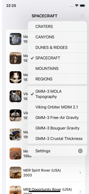 Mars Info Screenshot