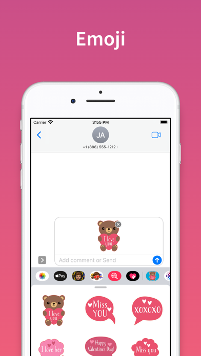 Valentines Day : love stickers Screenshot