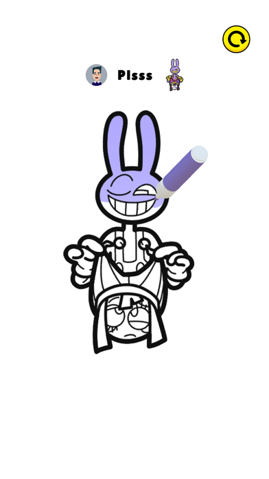 Coloring Digital Circus Clown Screenshot
