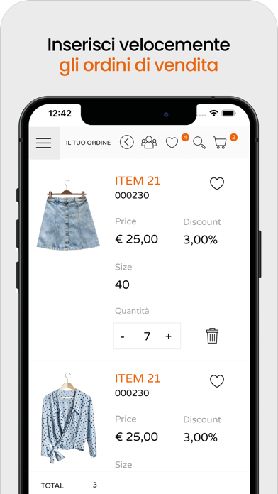 PRIME365 Order Entry Fashion Screenshot