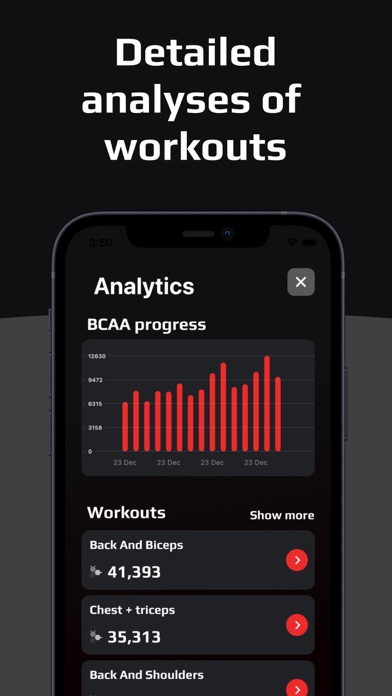 BCAA - fitness planner & log Screenshot