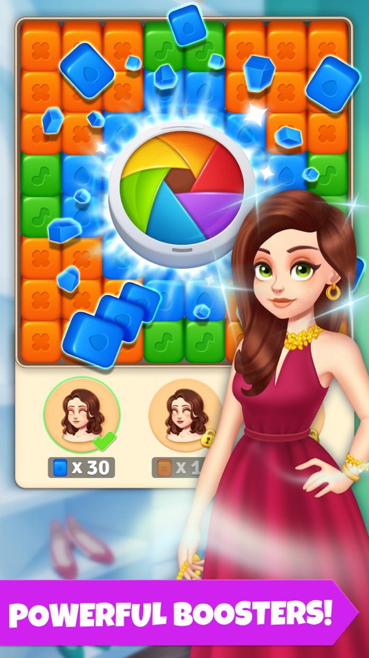 #1. Makeover Blast:Match & Puzzle (iOS) By: CUBE(HONG KONG) TECHNOLOGY CO., LIMITED