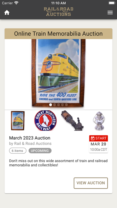 Rail and Road Auctions Screenshot