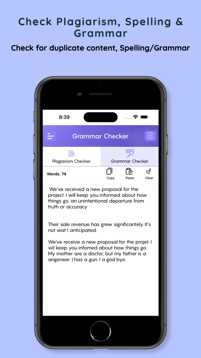 Anti-Plagiarism Grammar Check