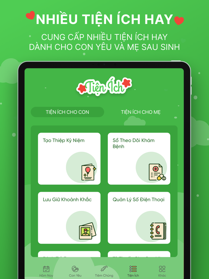 Con Yêu - App Cho Mẹ Và Bé