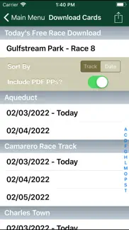 trackmaster pocket handicapper iphone screenshot 3