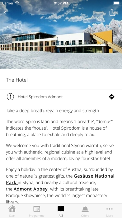 Hotel Spirodom Admont Screenshot