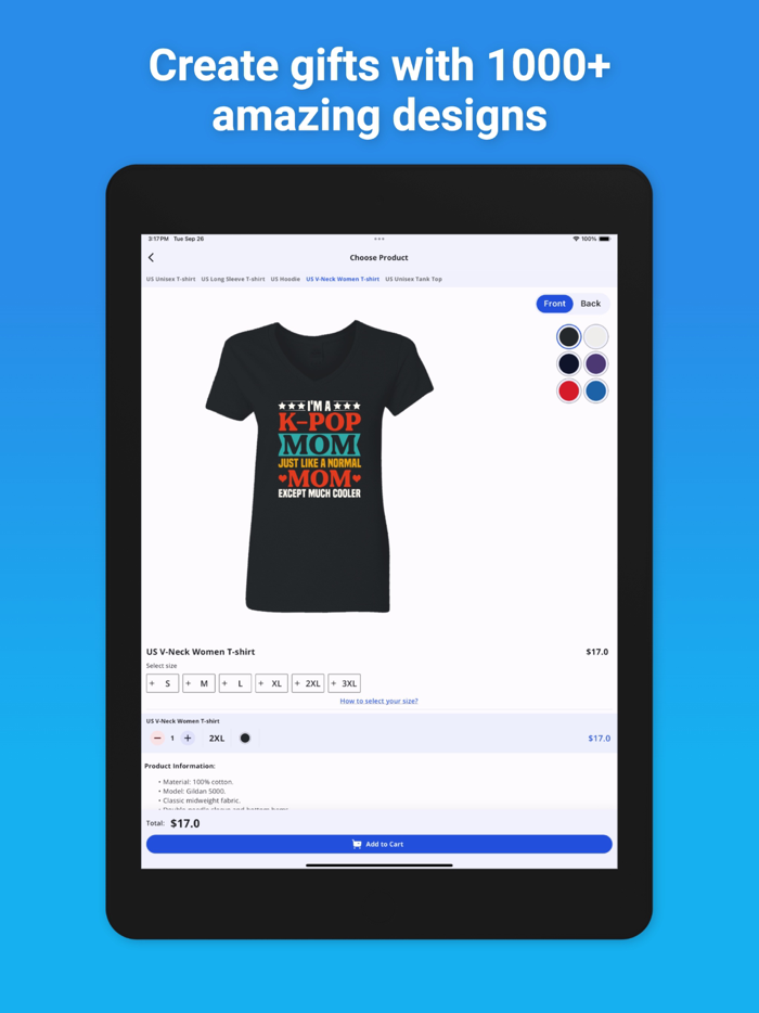 T-Shirt Up Designer and Order 