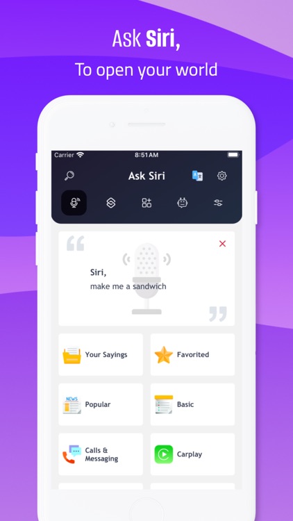 Ask app for Siri for use screenshot-0