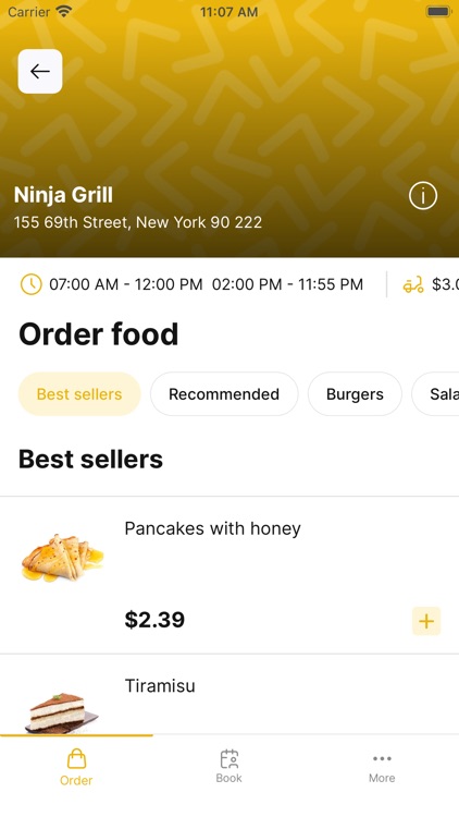 My Restaurant Client App