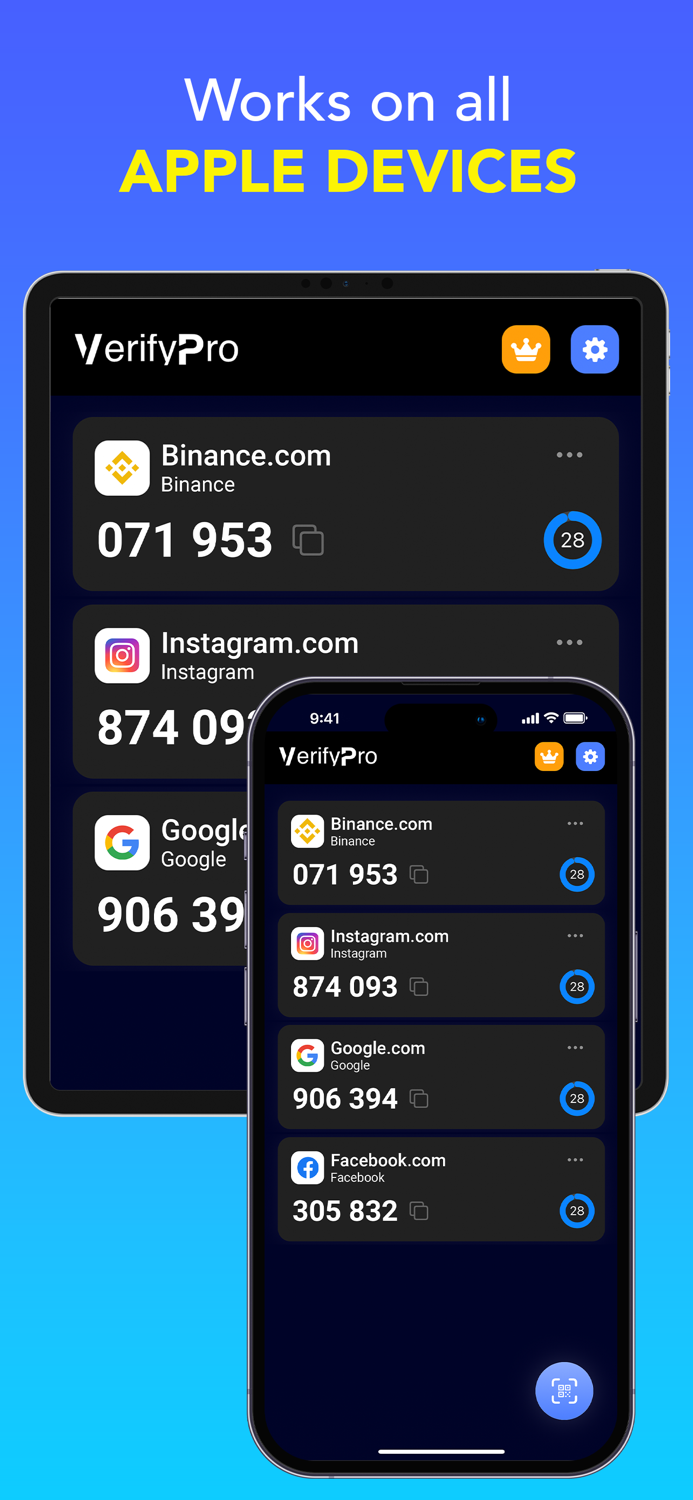 VerifyPro - 2FA Authenticator