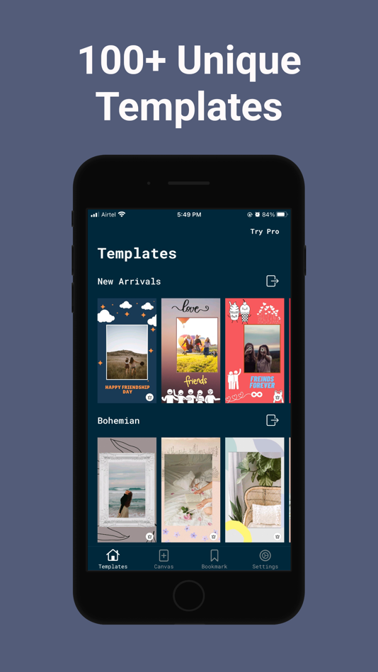 #1. Story Templates・ Photo Editor (iOS) 来自: Tatsat Brahmbhatt