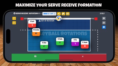 Screenshot #2 pour Volleyball Rotations