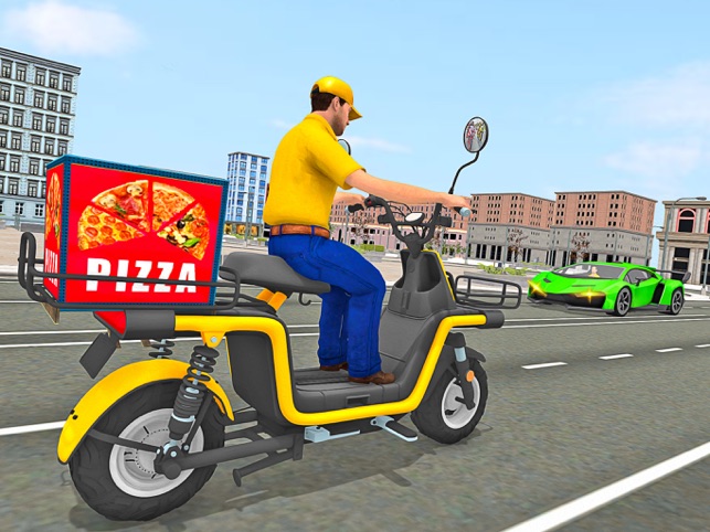 比萨送货自行车驾驶 3D
