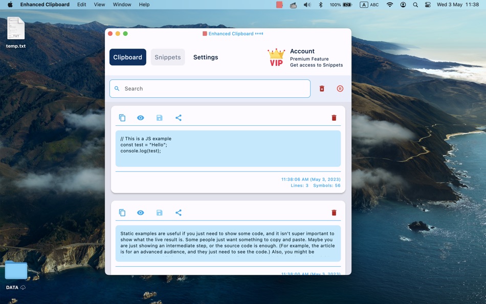 #1. Enhanced Clipboard (macOS) 由: Onix-Systems, LLC