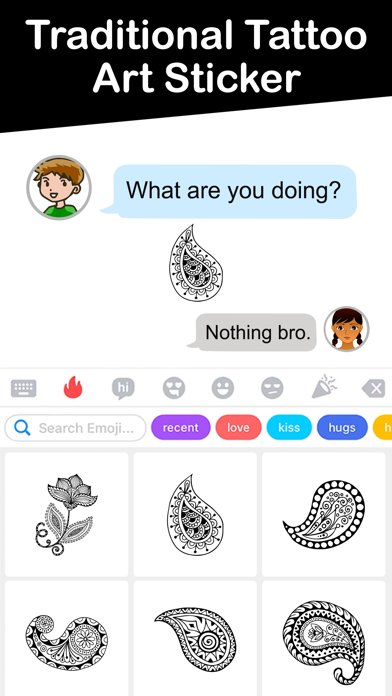 Traditional Tattoo Art Sticker Screenshot