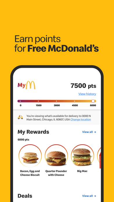 Screenshot 1 of McDonald's App