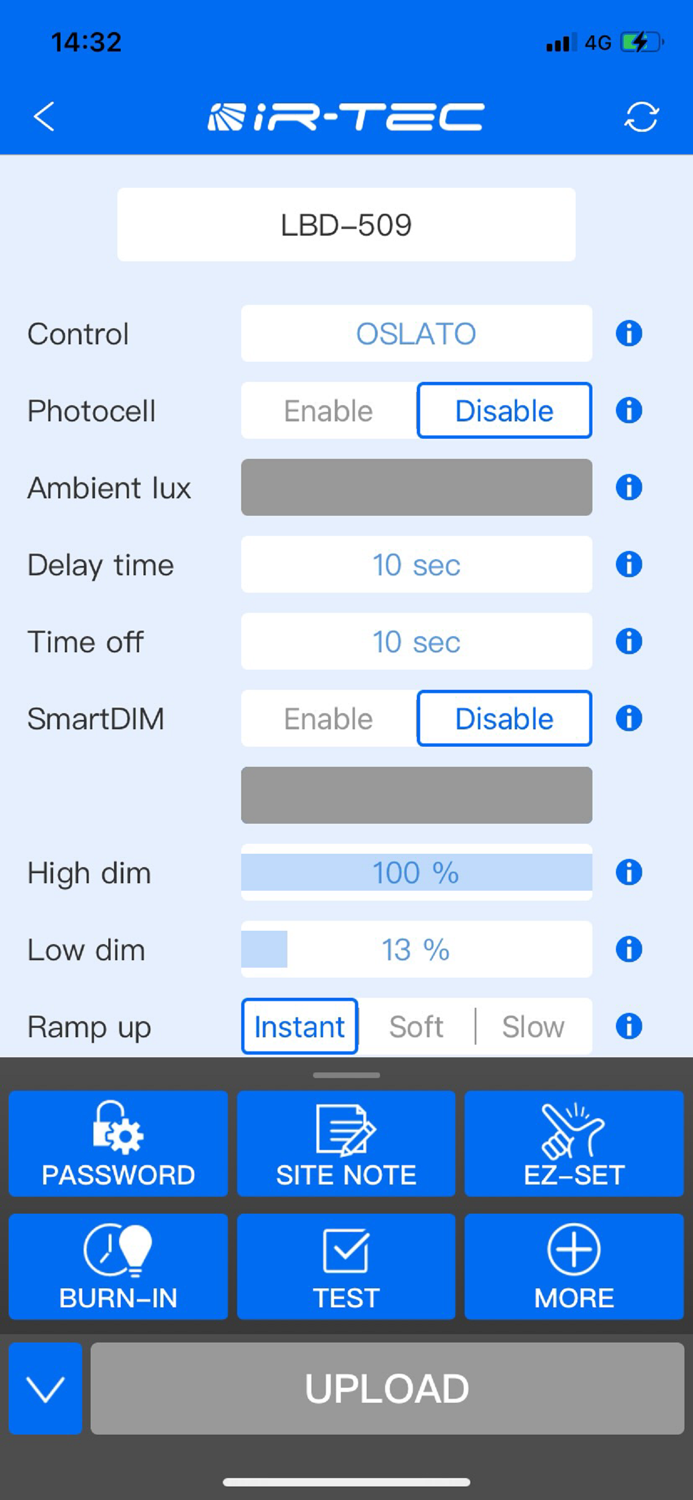 IR-TEC sensor config