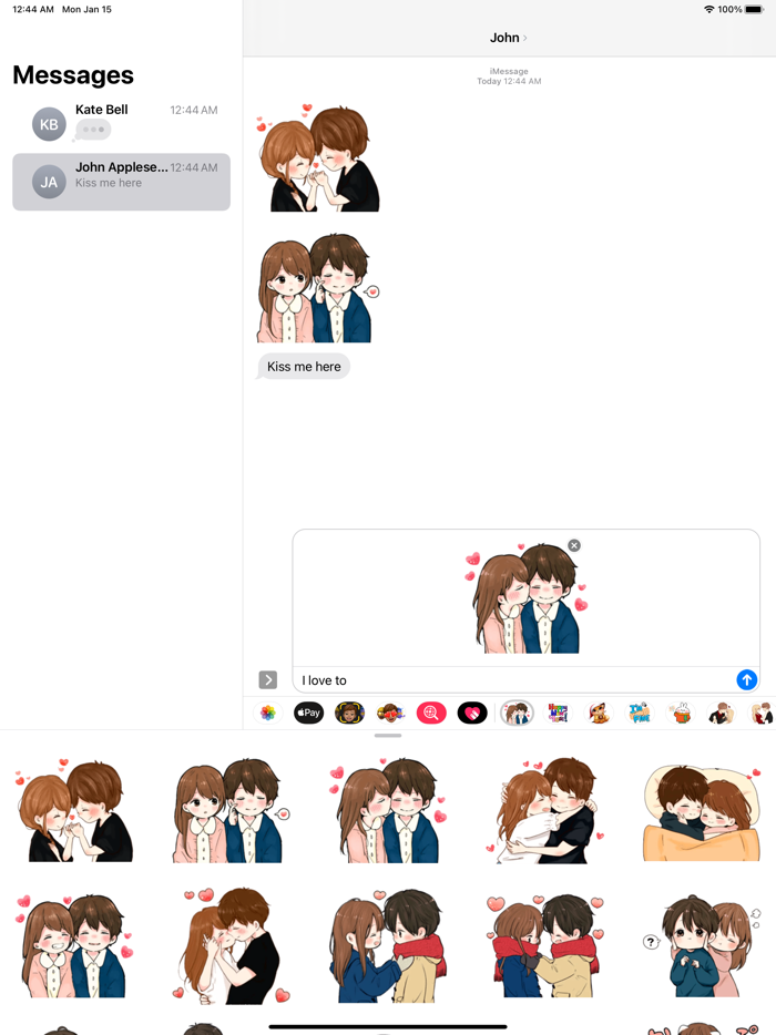 Cute Couple Toko Love Pack3