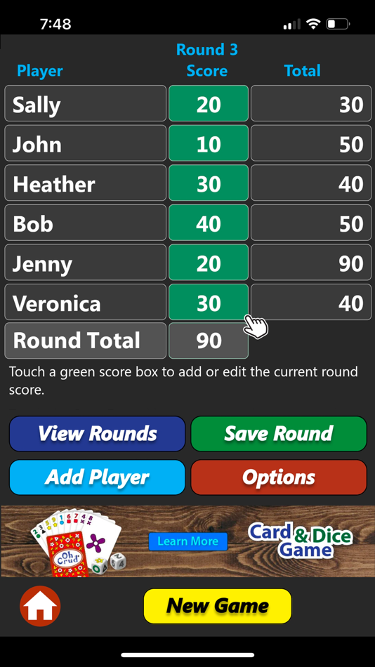 #6. Oh Crud Scorepad (iOS) Podle: Ghetti Games LLC