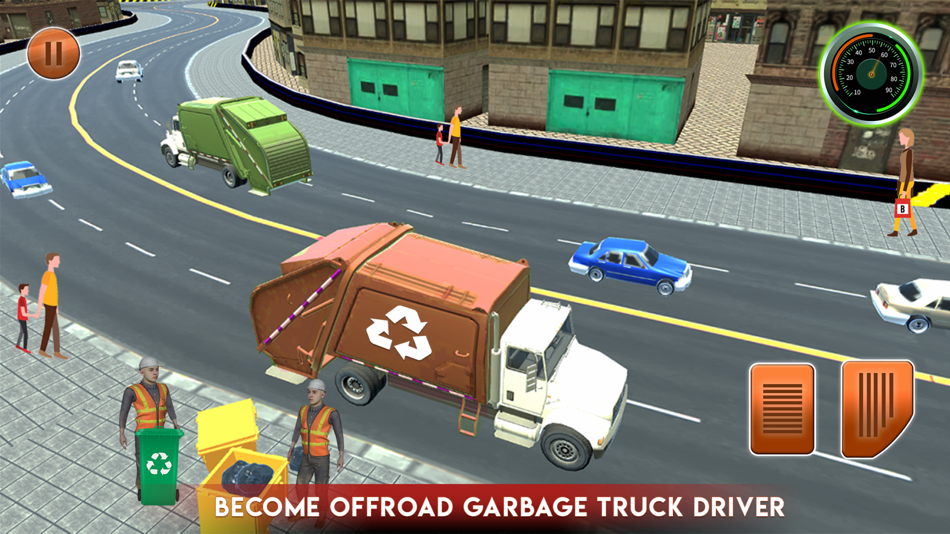 #2. Garbage Track 3D Cleaning Game (iOS) Bởi: Zeeshan Gul