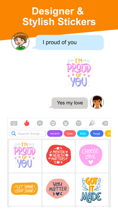 Watercolor Text Stickers Screenshot