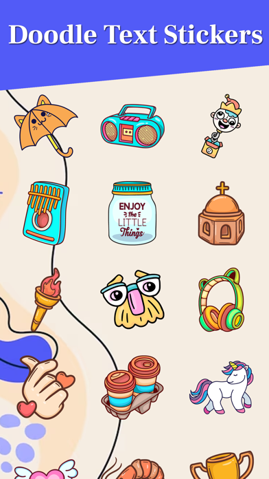 Doodle Text Stickers Screenshot