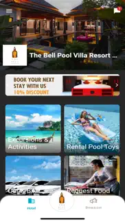 the bell pool villa resort iphone screenshot 1