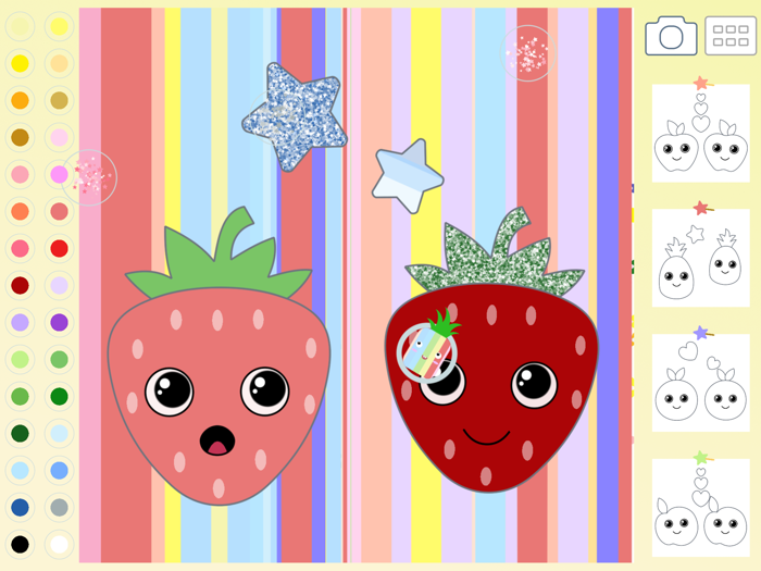 Fruit Coloring for Kid Toddler