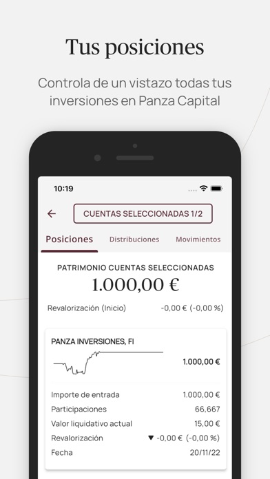Panza Capital Screenshot