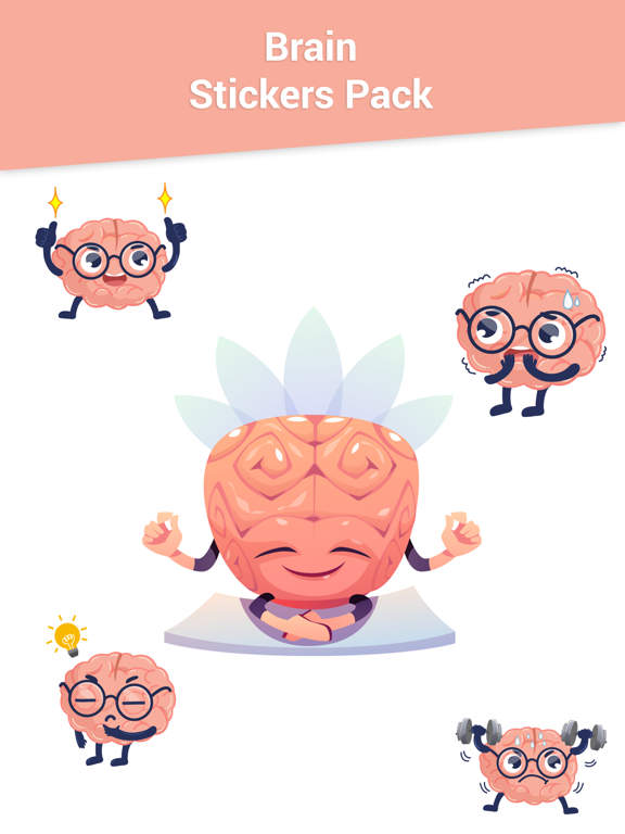 Screenshot #4 pour Brain Stickers for iMessage