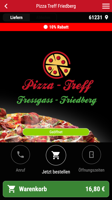 Pizza Treff Friedberg Screenshot