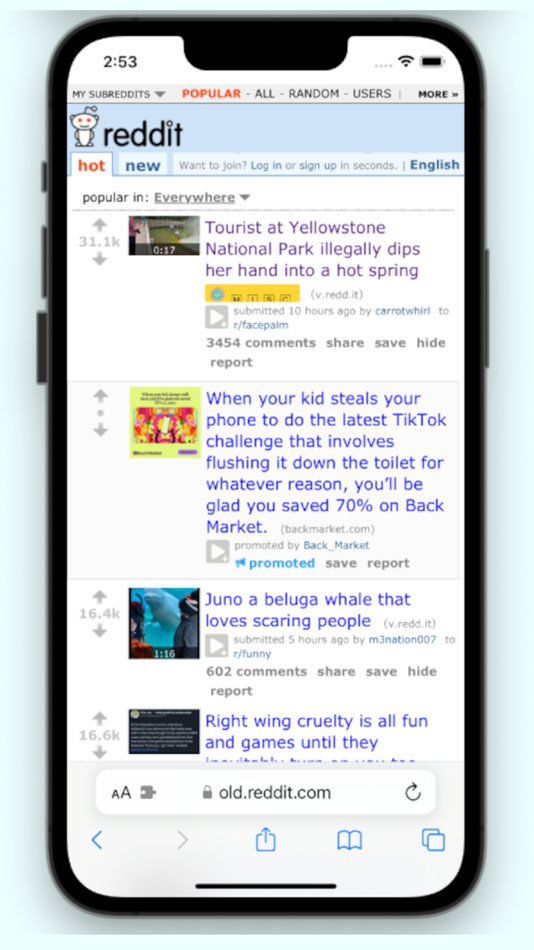 #3. Re:Reddit (iOS) Podle: Michael Cacciatore