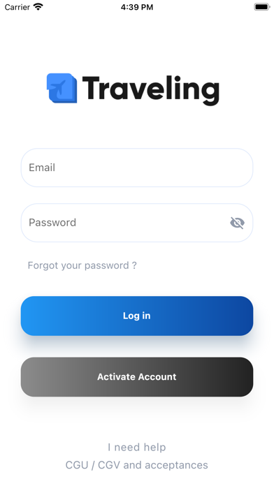 Traveling Expenses Screenshot