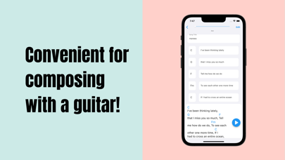 Guitar Chord & Lyrics Note App Screenshot