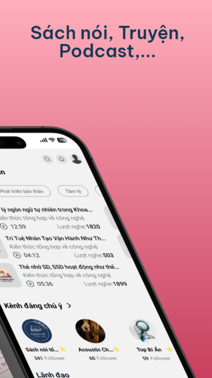 Audivu Sách, Truyện  Podcast