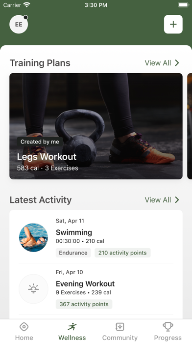 MCC Fitness Screenshot