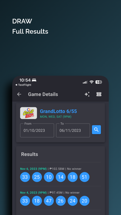 PCSO LOTTO LIVE Screenshot